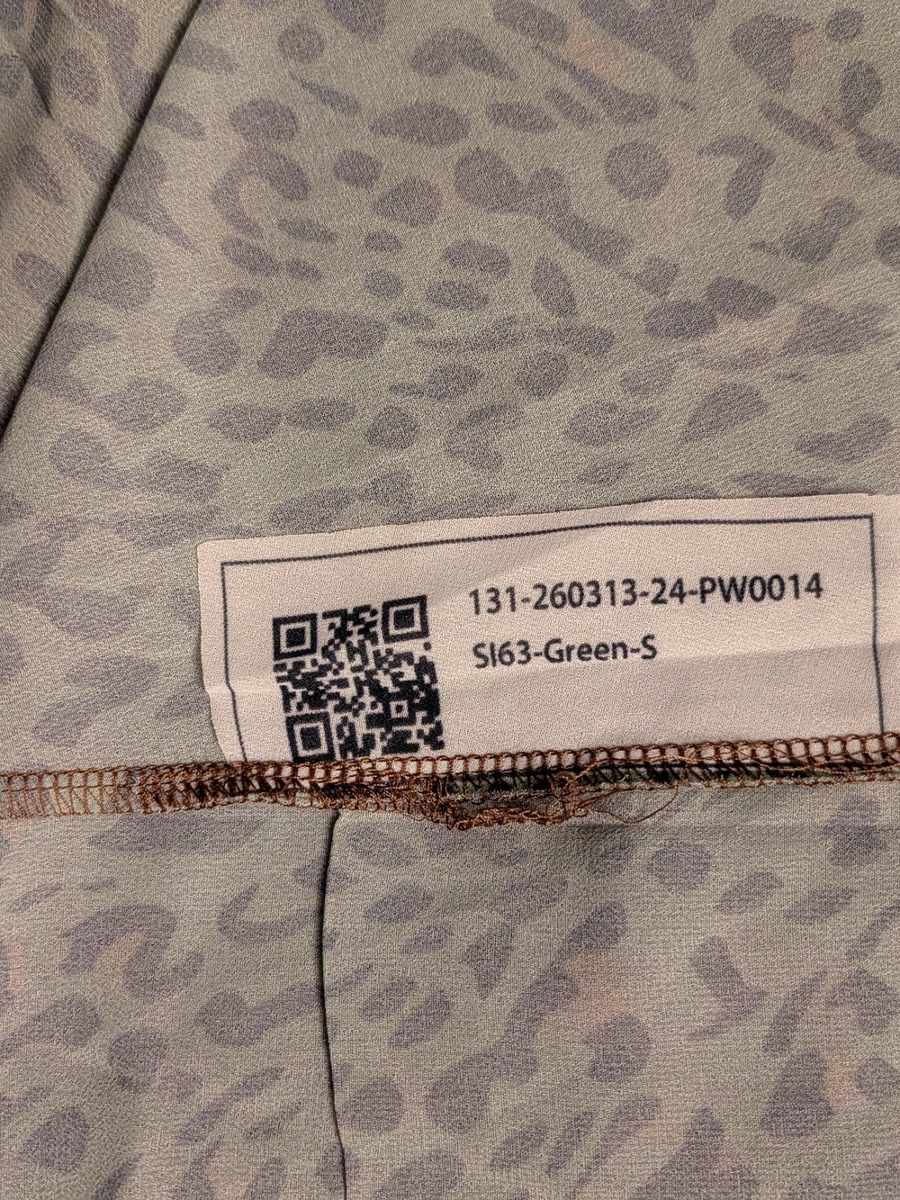 Morgan & Brook Retro Casual Green Leopard Print Chiffon Hooded Midi Dress Size S - Picture 4 of 12